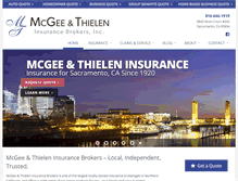 Tablet Screenshot of mcgeethielen.com